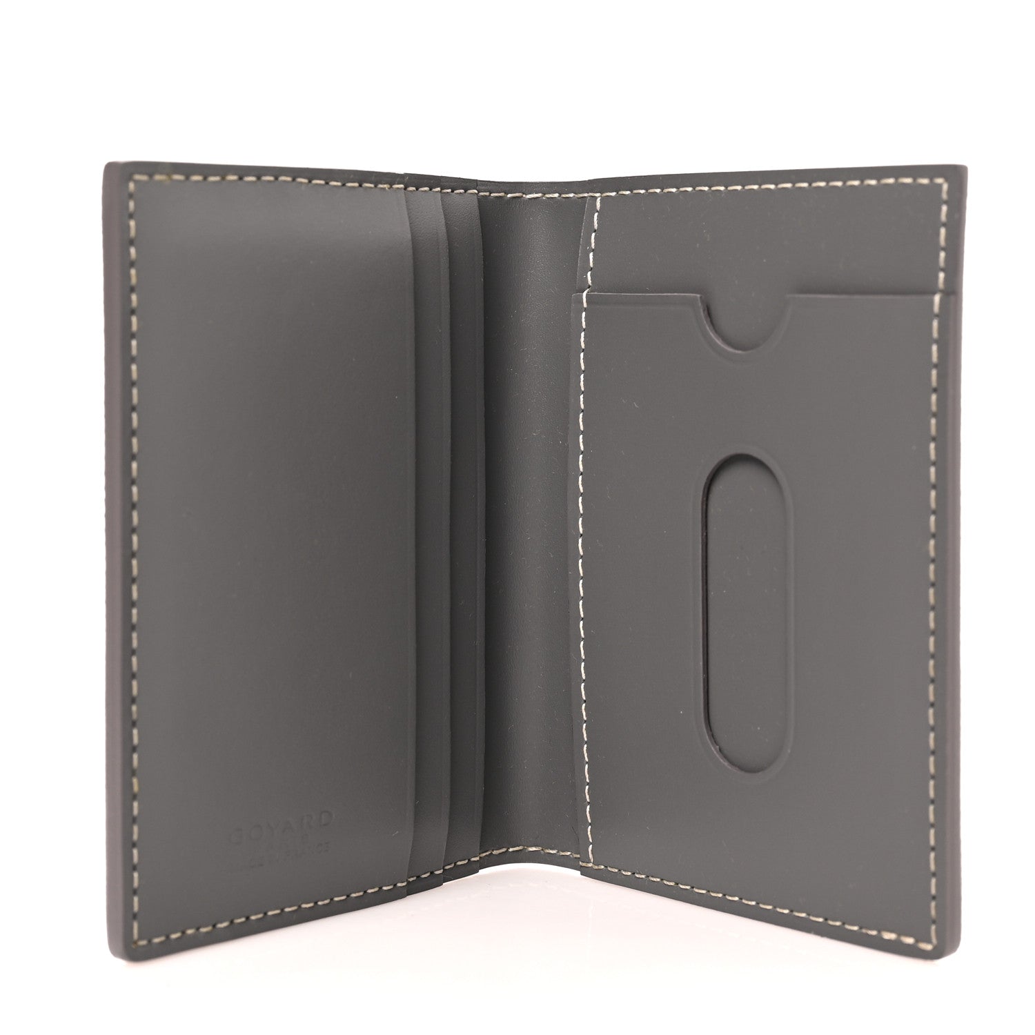 Goyard Goyardine Saint Marc Folding Card Case Grey 5 of 6