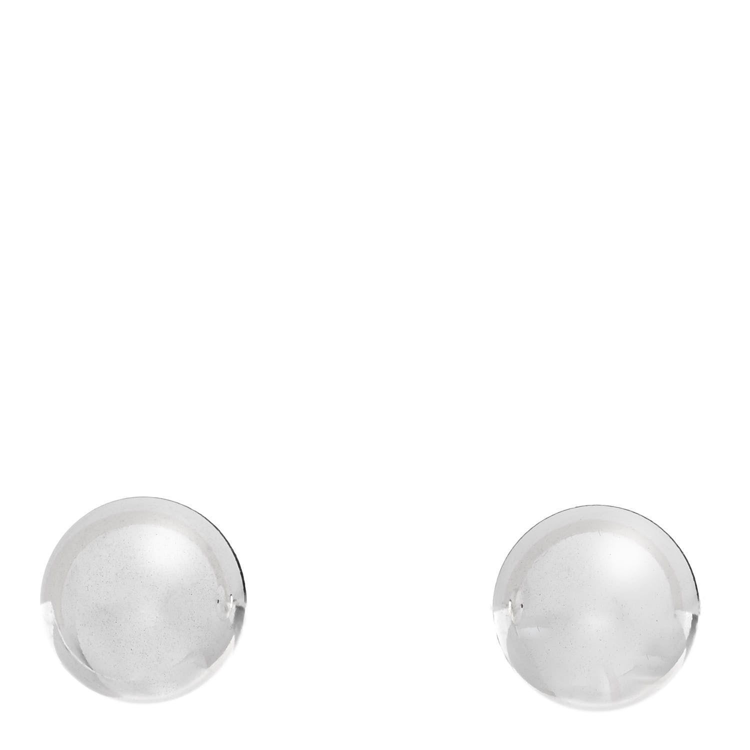 Tiffany Sterling Silver 10mm HardWear Ball Earrings 1 of 4