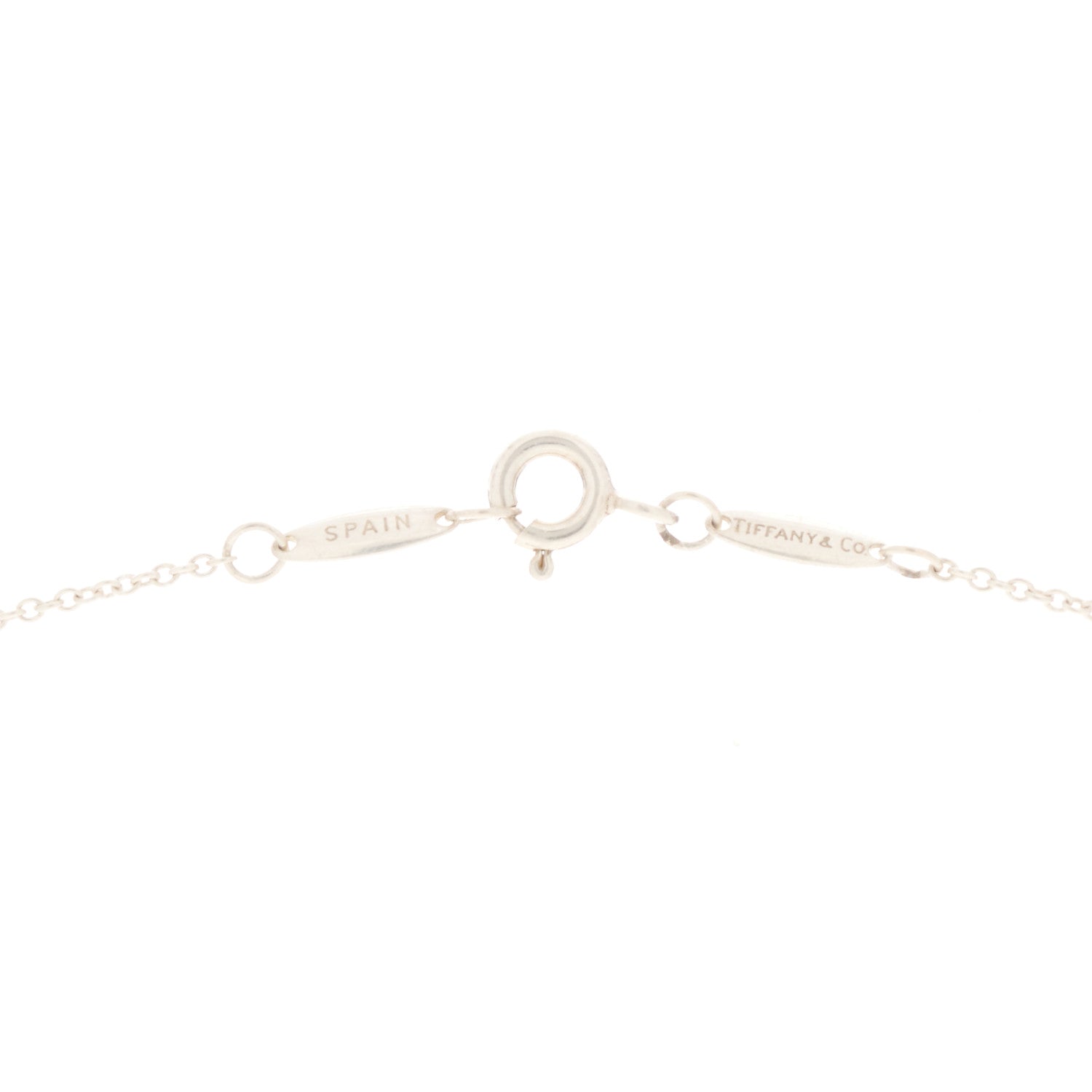 Tiffany Sterling Silver Diamond .07ct Elsa Peretti Diamonds by the Yard Pendant Necklace 4 of 5