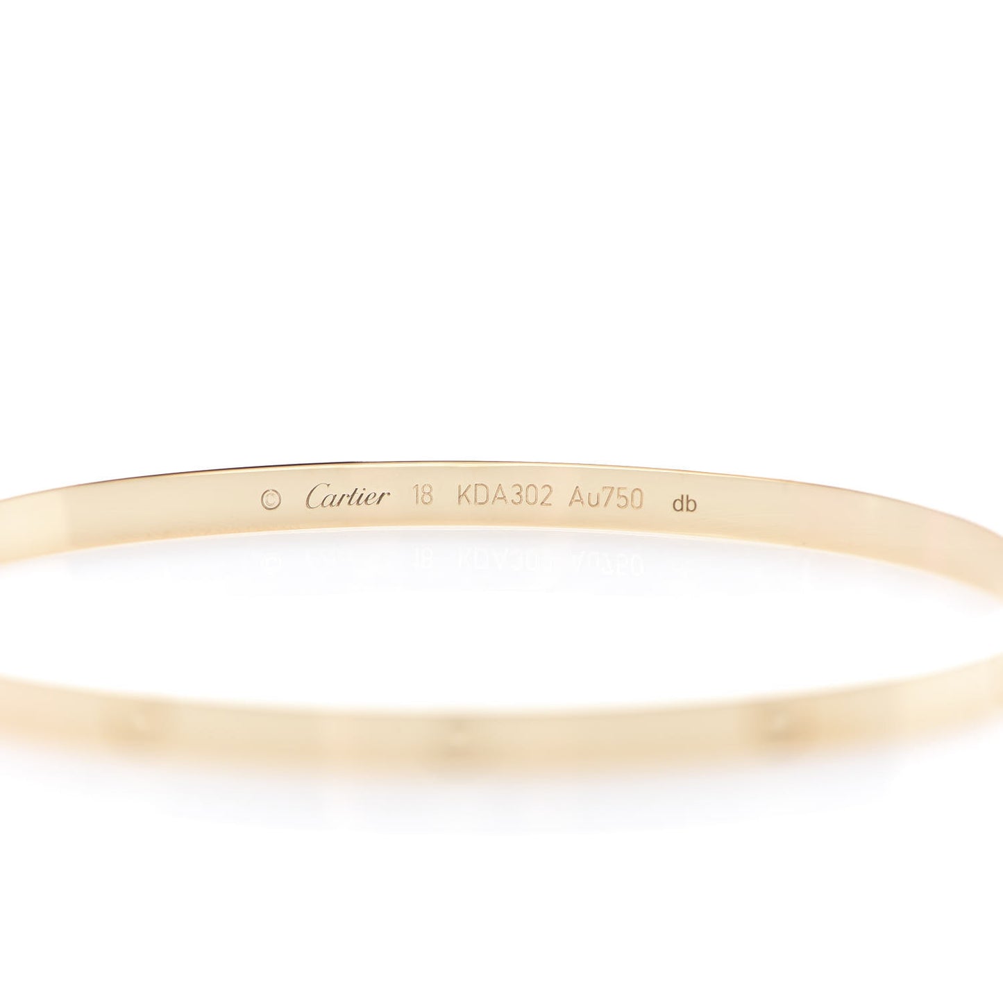 18K Yellow Gold Small LOVE Bracelet 18