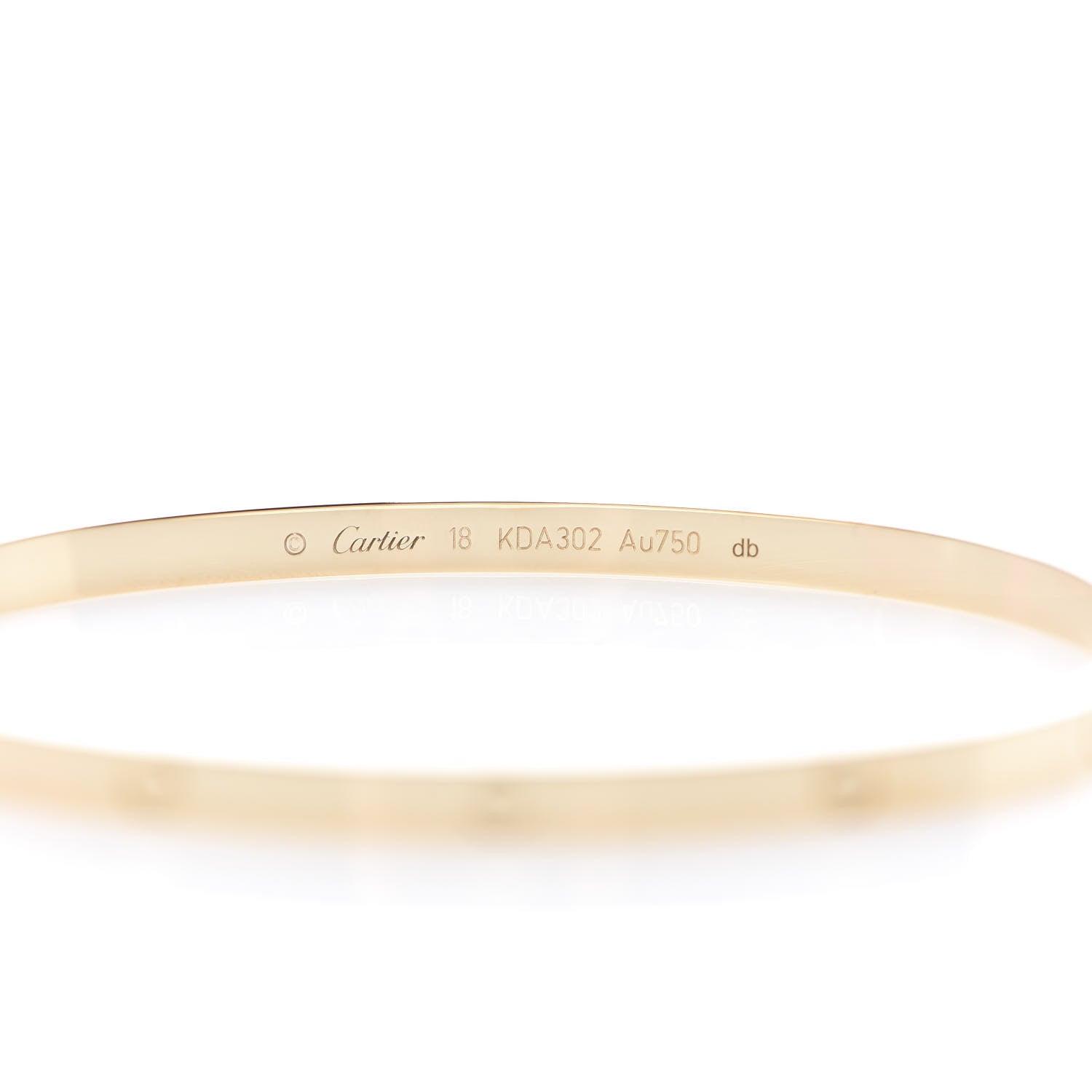 Cartier 18K Yellow Gold Small LOVE Bracelet 18 3 of 6