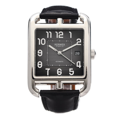 Hermes Stainless Steel Barenia 36mm Cape Cod Automatic Watch Noir 1 of 6