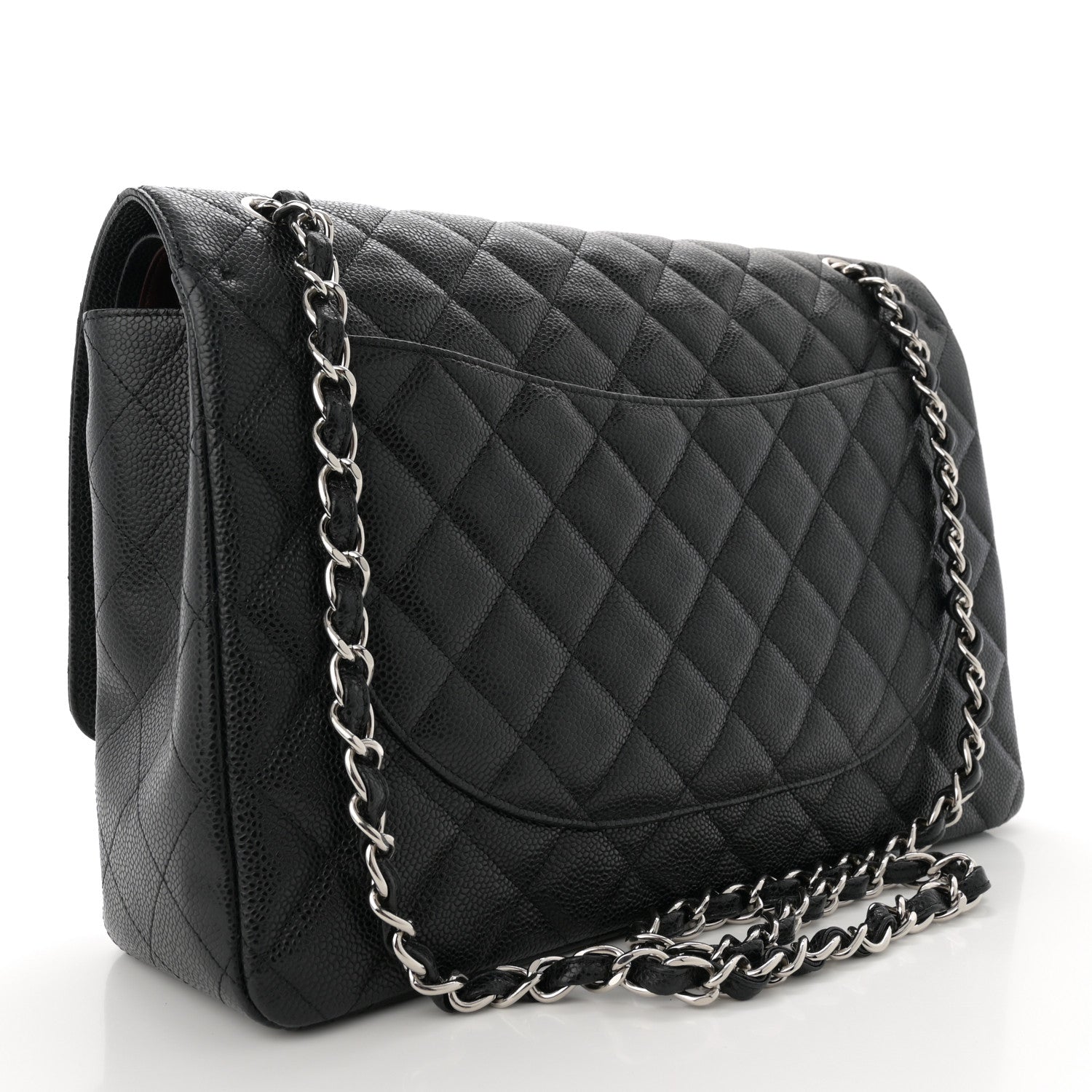 Chanel Caviar Quilted Maxi Double Flap Black 3 of 13