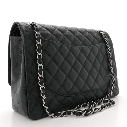 Chanel Caviar Quilted Maxi Double Flap Black 3 of 13