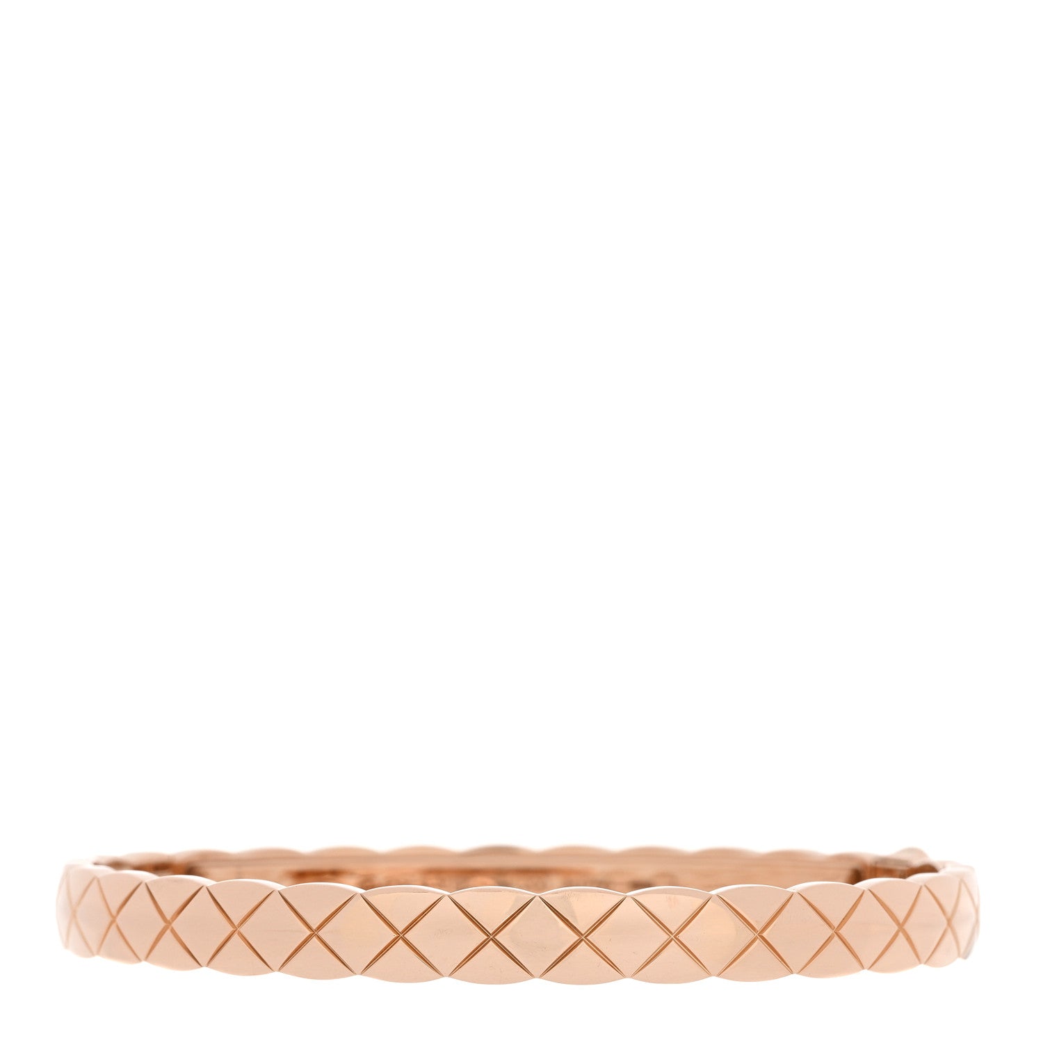 Chanel 18K Beige Gold Coco Crush Bangle Bracelet L 1 of 4