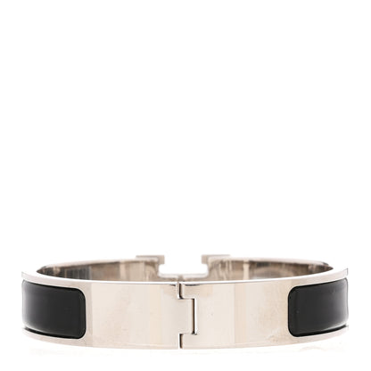 Hermes Enamel Narrow Clic Clac H Bracelet PM Black 3 of 5