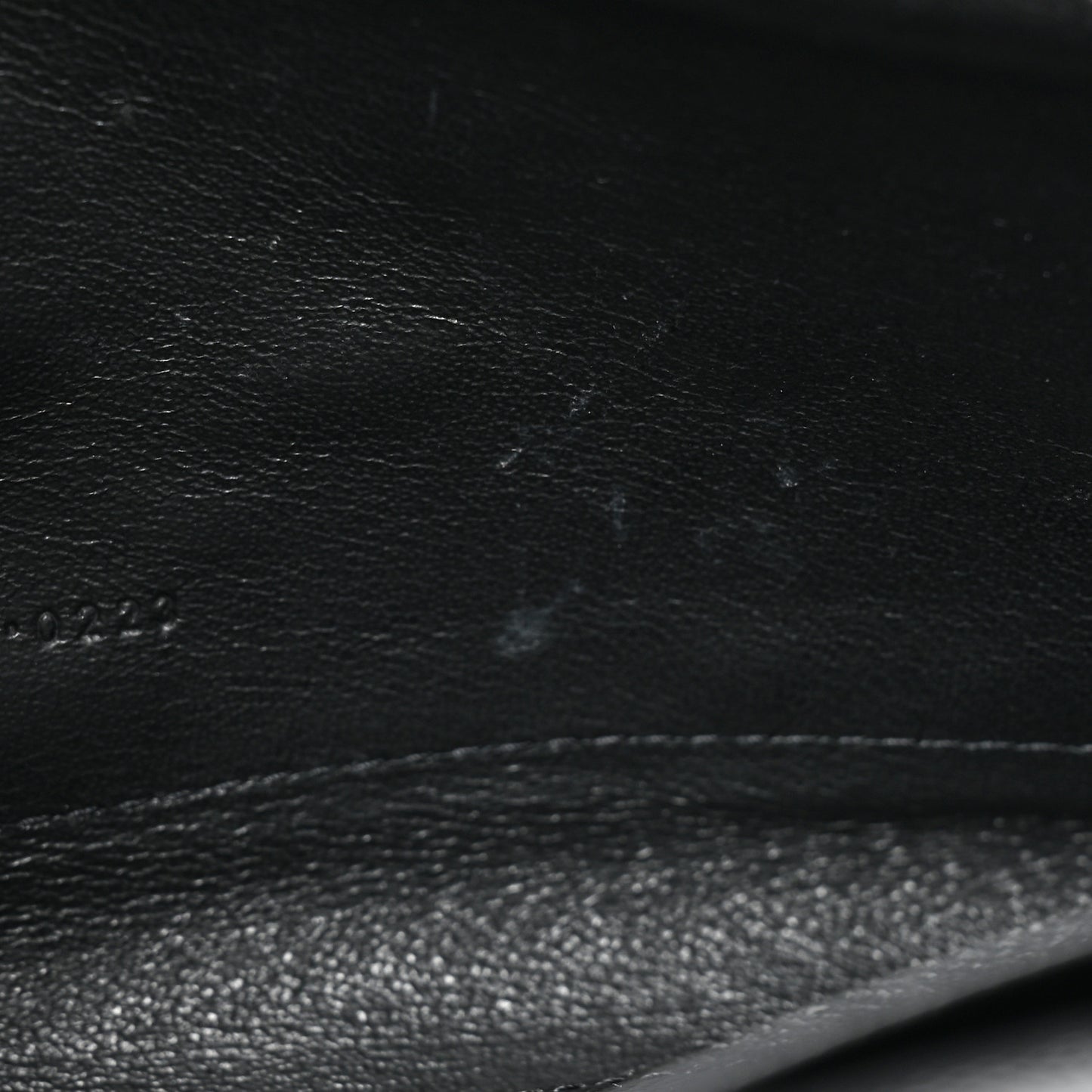 Grain De Poudre Matelasse Chevron Monogram Chain Wallet Black