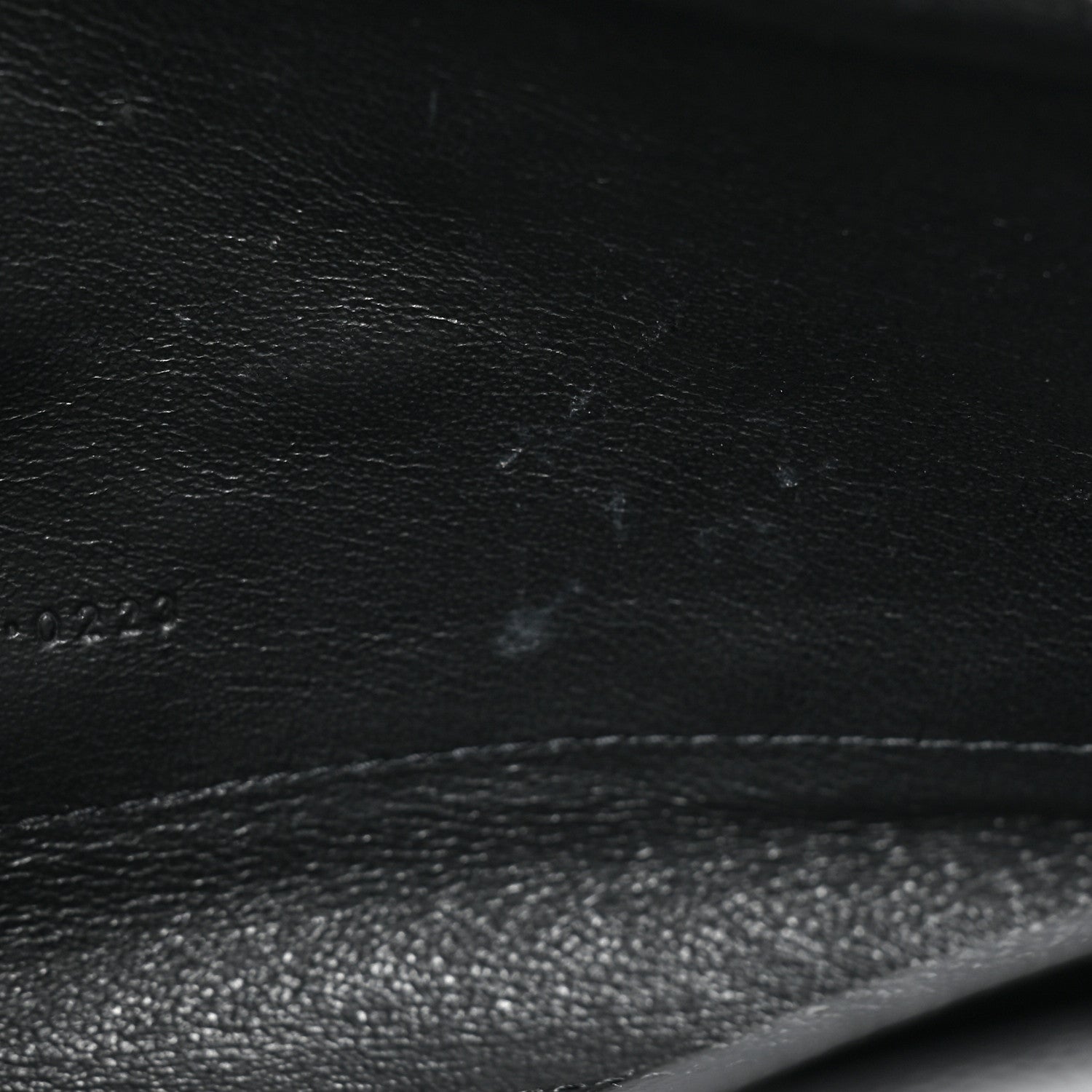 Saint Laurent Grain De Poudre Matelasse Chevron Monogram Chain Wallet Black 12 of 12