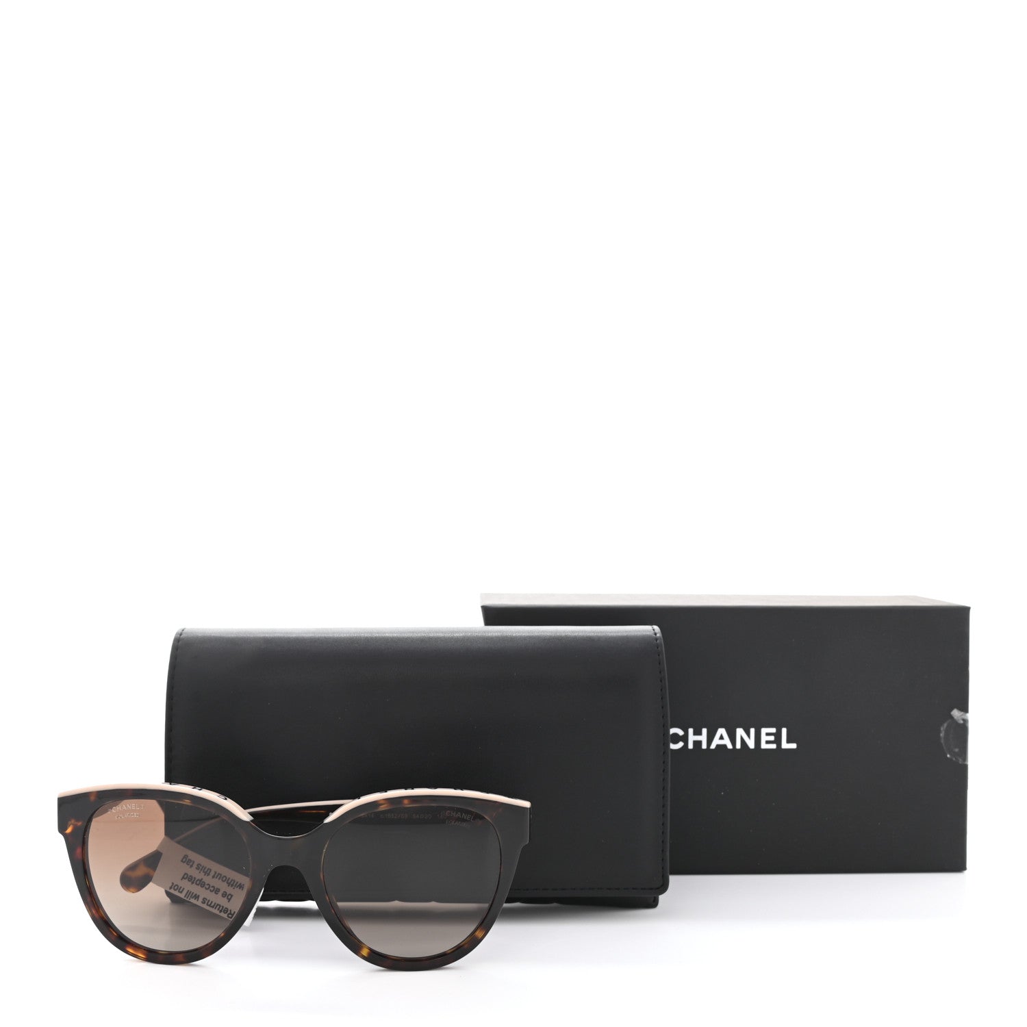 Chanel Acetate CC Butterfly Sunglasses 5414 Tortoise Beige 8 of 8