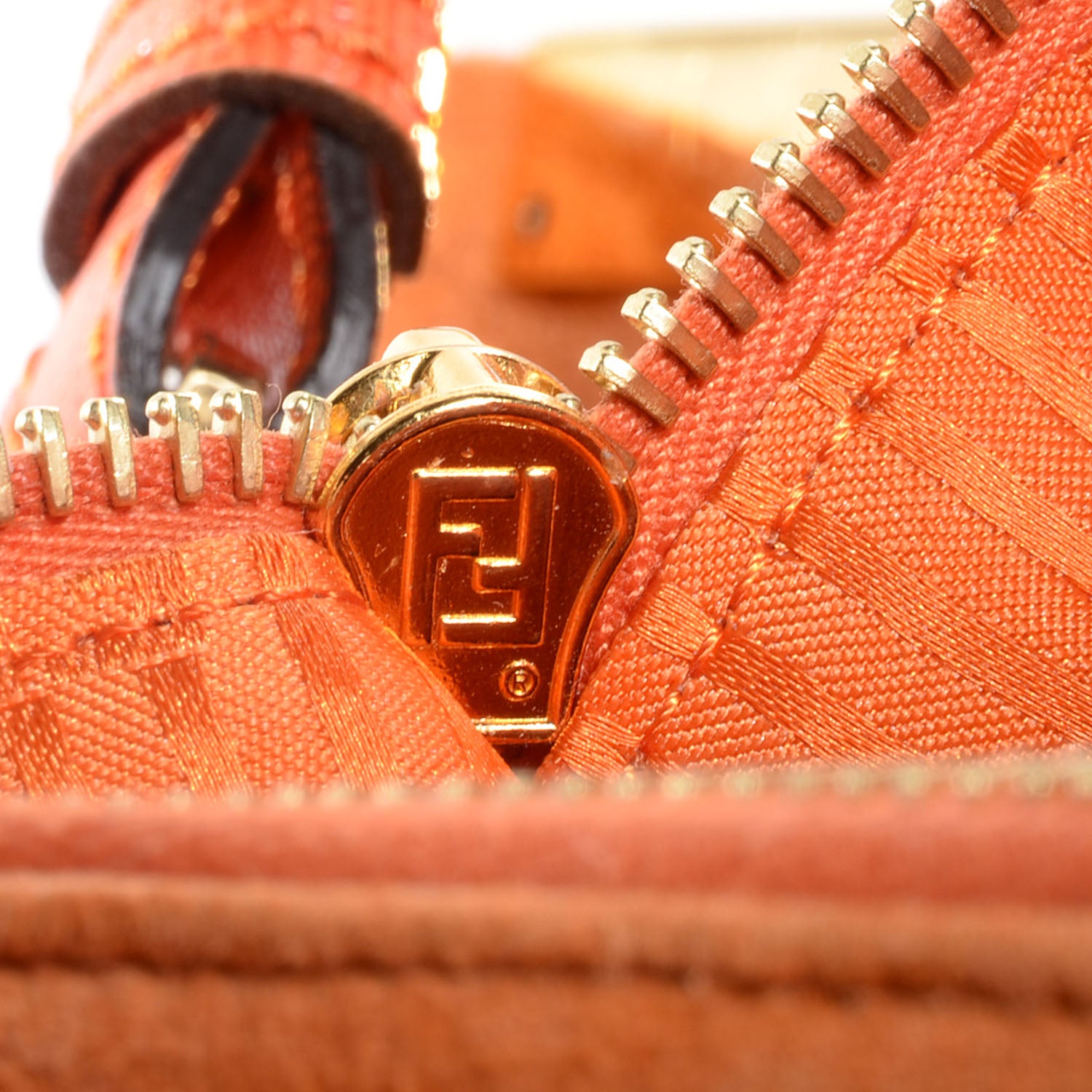 Fendi Vitello Elite Regular 2Jours Tote Arancio 12 of 12
