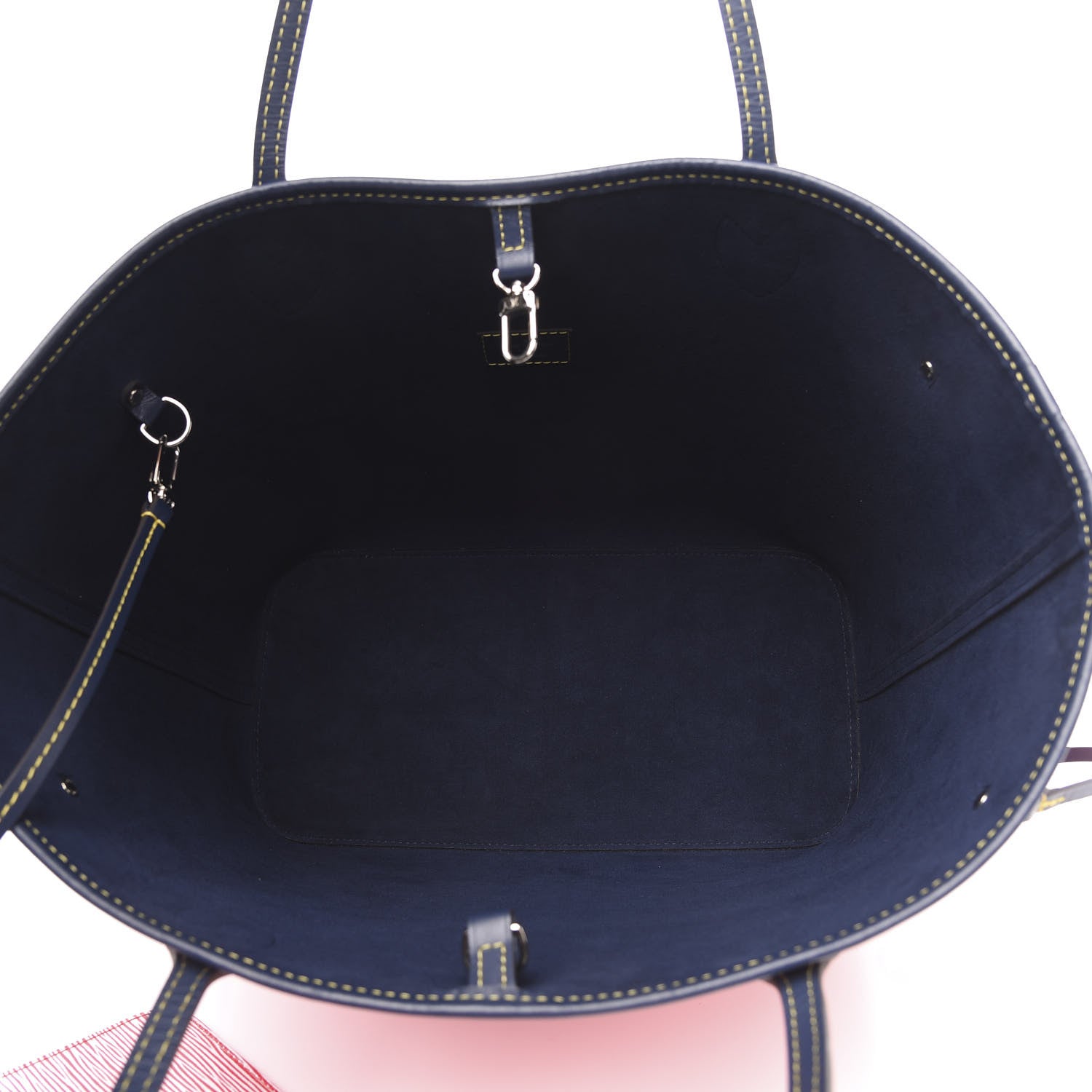 Louis Vuitton Epi Neverfull MM Denim Red 6 of 11