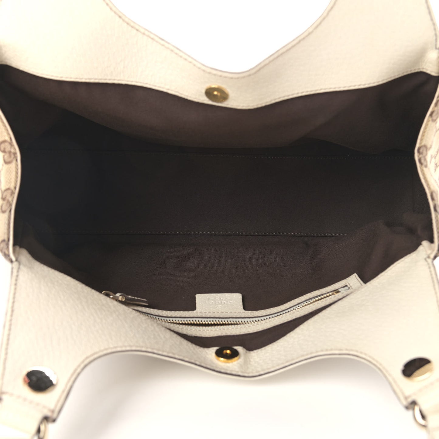 Monogram Medium Charmy Shoulder Bag Off White