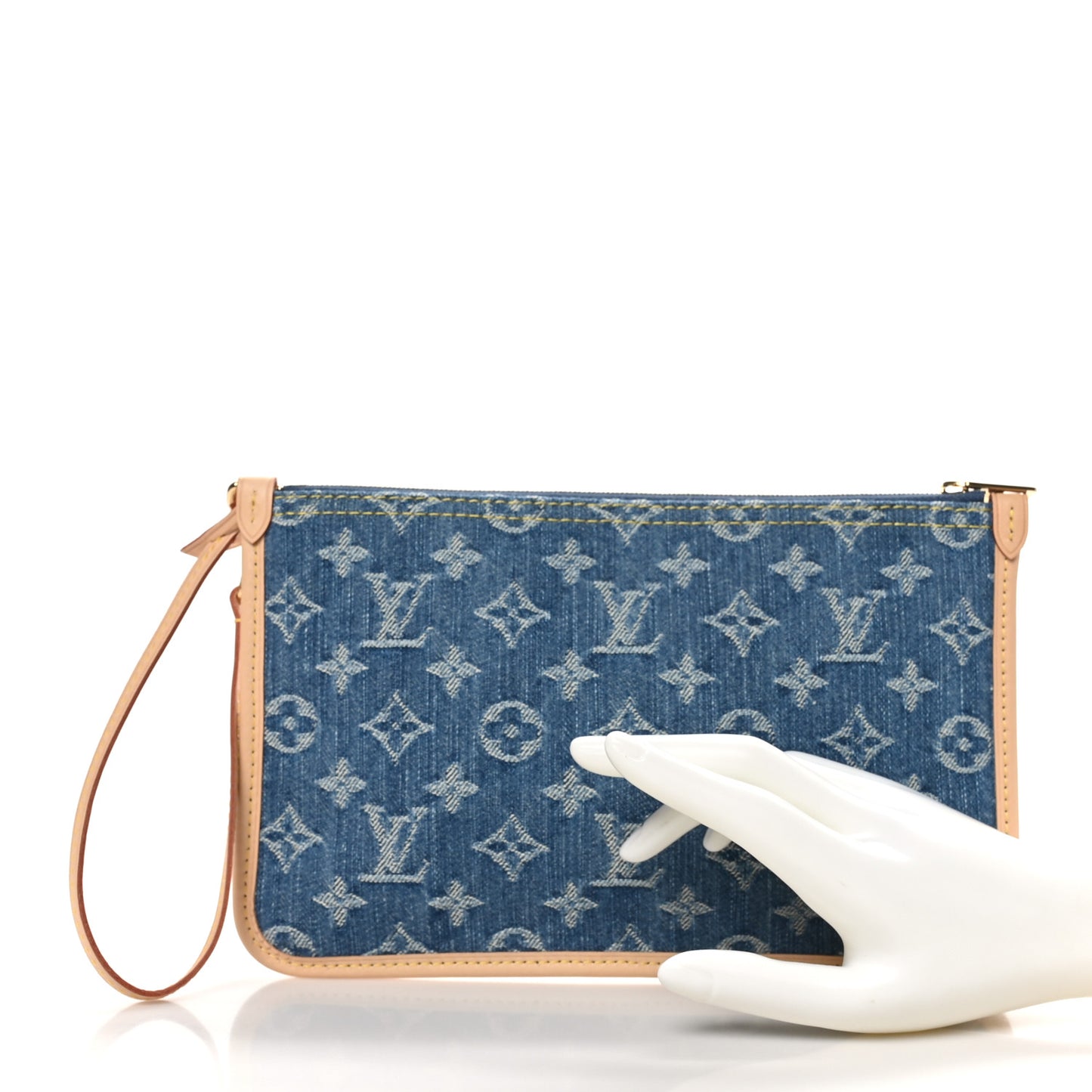 Denim Monogram Jacquard Neverfull MM GM Blue