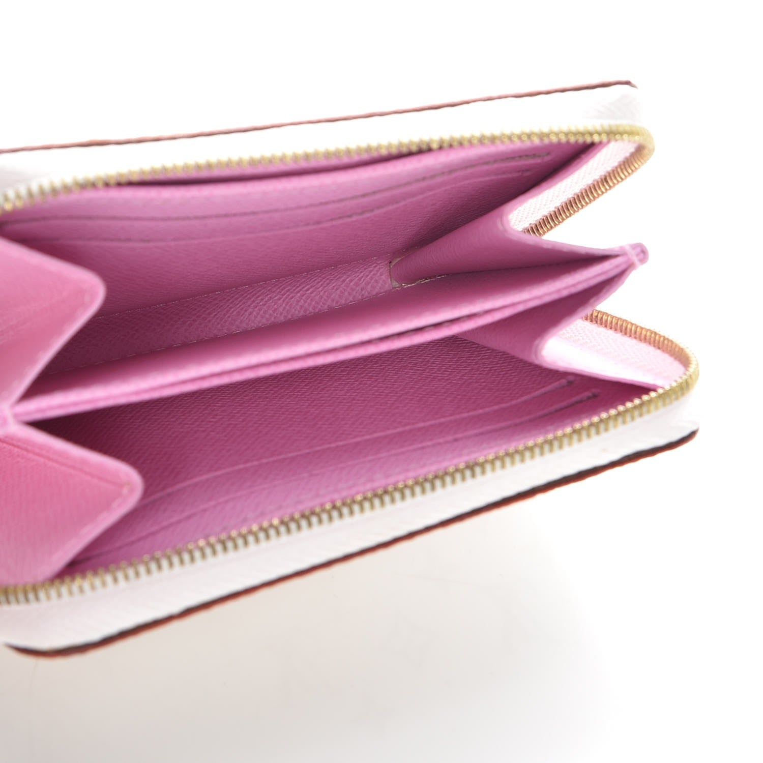 Louis Vuitton Monogram Multicolor Zippy Coin Purse Wallet White Litchi 5 of 7