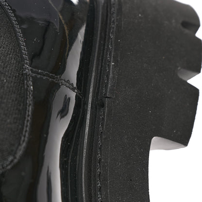 Chanel Patent Cap Toe Short Boots 37 Black 14 of 14