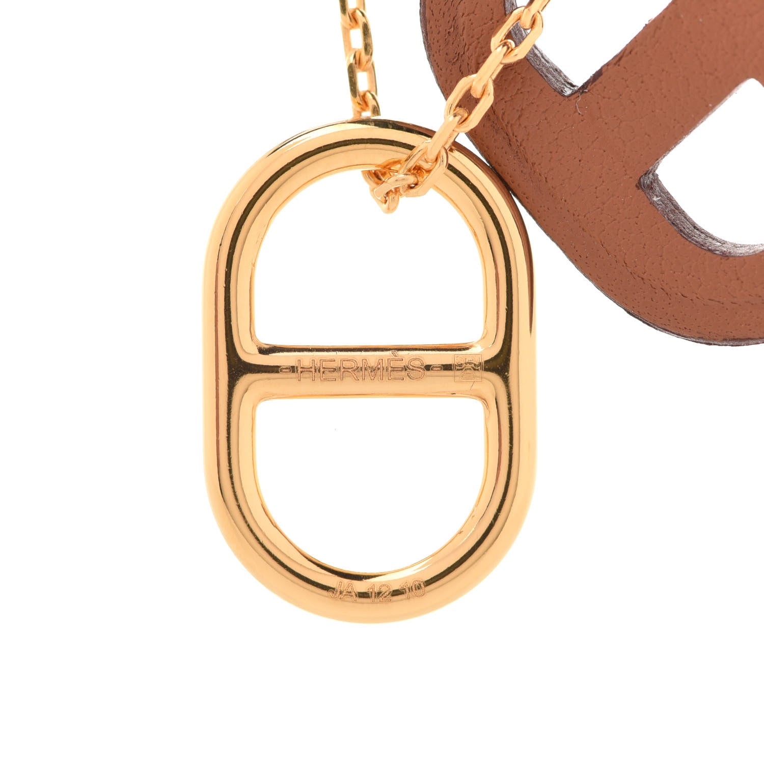 Hermes Swift O'Maillon Pendant Necklace Gold 5 of 8