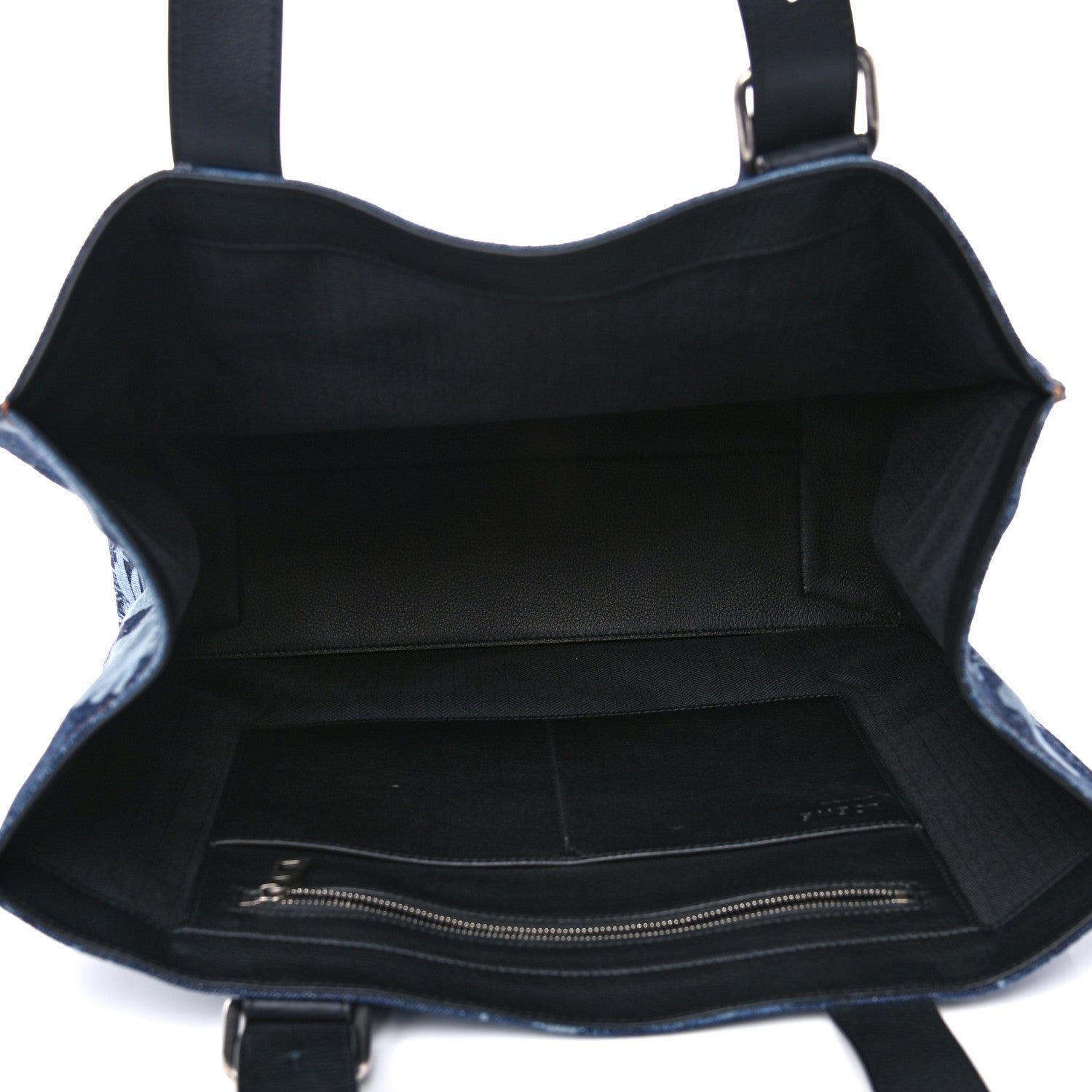Loewe Denim Calfskin Buckle Tiles Tote Indigo 5 of 11