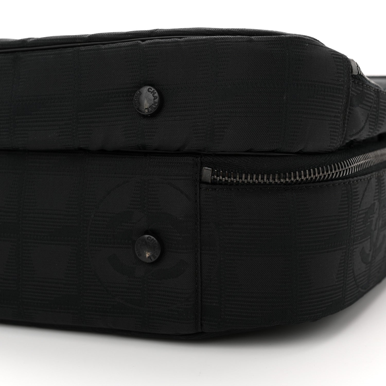 Chanel Nylon Travel Laptop Briefcase Black 11 of 17