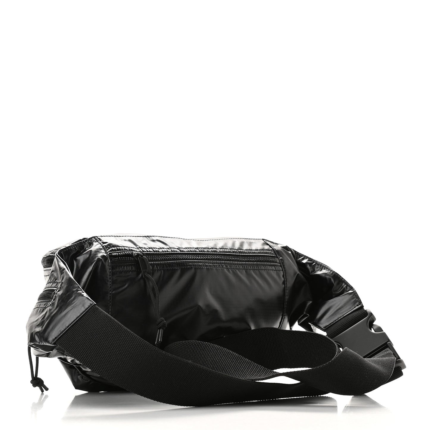 Nylon Logo Ripstop Body Belt Bag Black