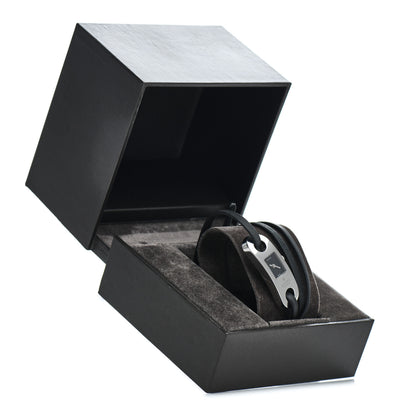 Gucci Stainless Steel Calfskin 14mm 6100L Wrap Quartz Watch Black 5 of 5