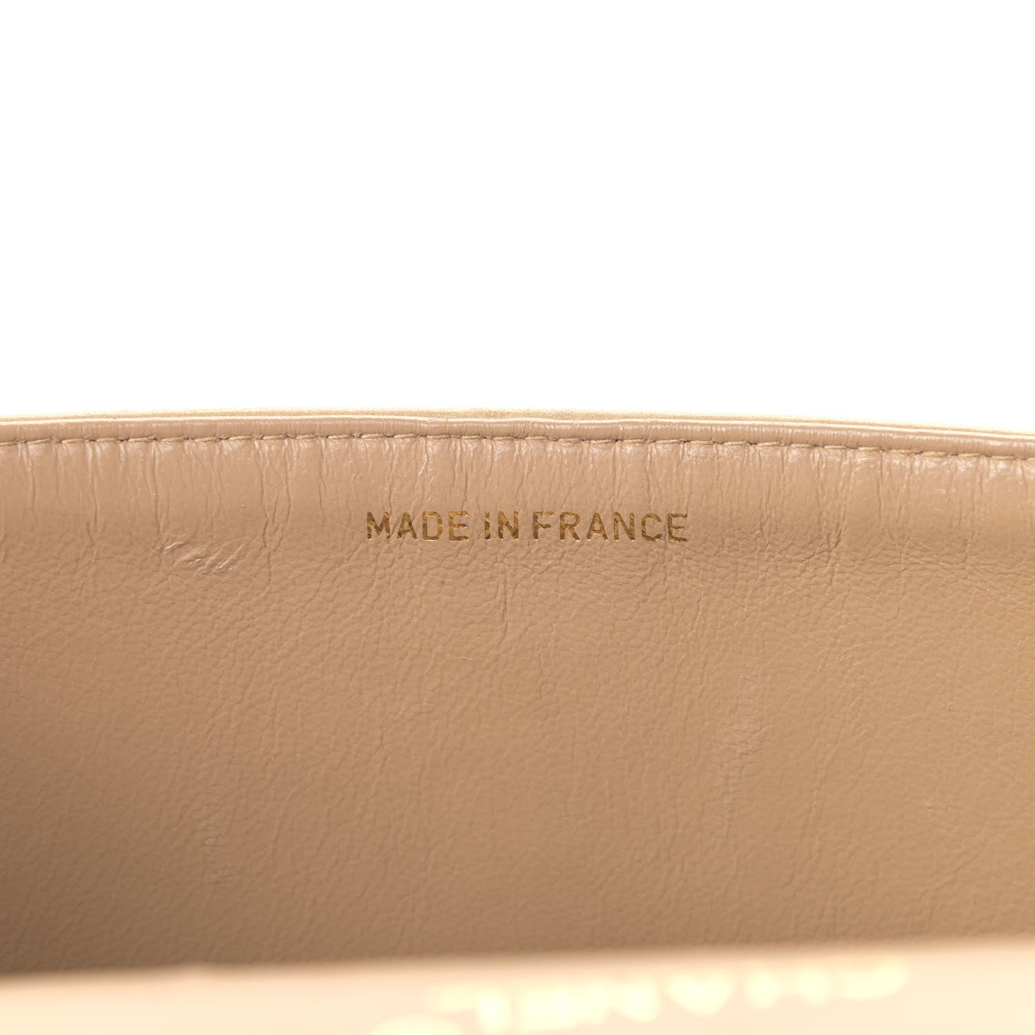 Chanel Lambskin Quilted Medium Double Flap Beige 6 of 23