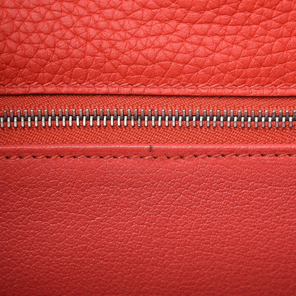Hermes Taurillon Clemence Kelly Retourne 28 Rouge Tomate 35 of 37