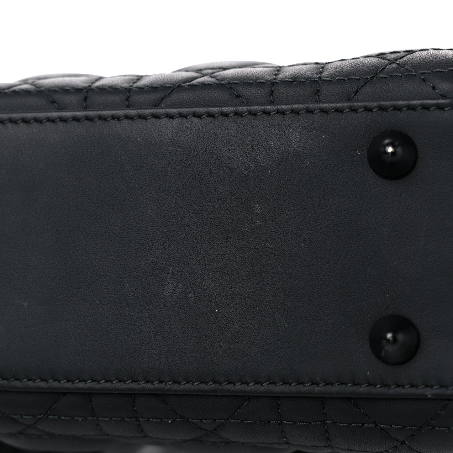 Ultra Matte Calfskin Cannage Small My ABCDior Lady Dior Black