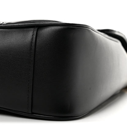 Gucci Calfskin Matelasse Medium GG Marmont Shoulder Bag Black 9 of 12