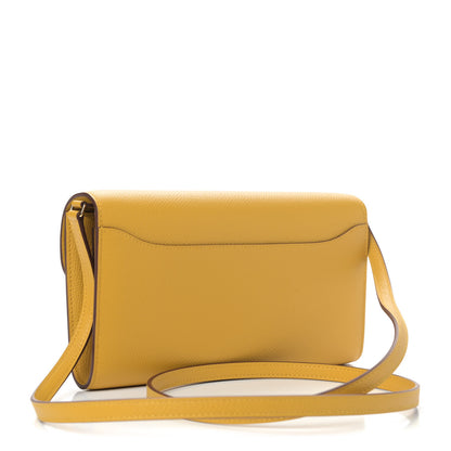 Hermes Epsom Constance Long Wallet To Go Jaune Ambre 2 of 4