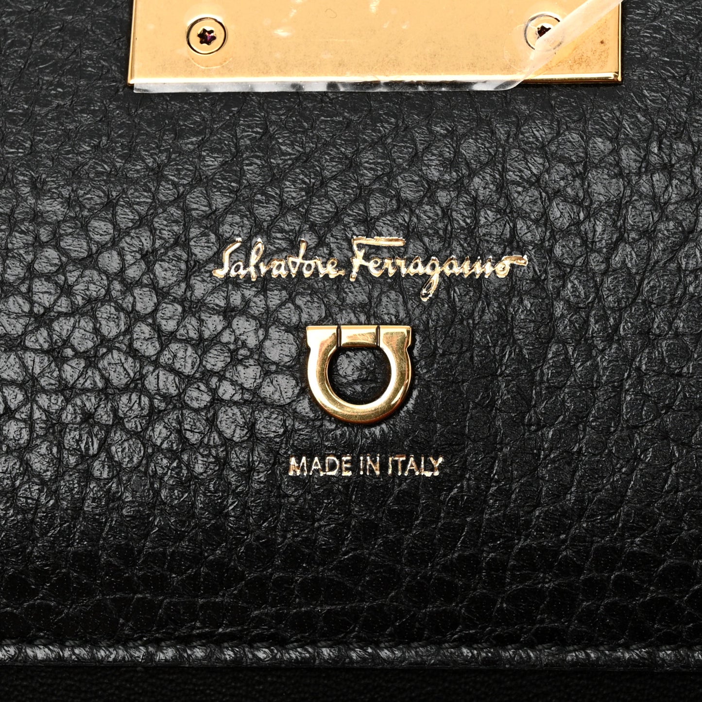 Hammered Calfskin Studio Rock Bag Black