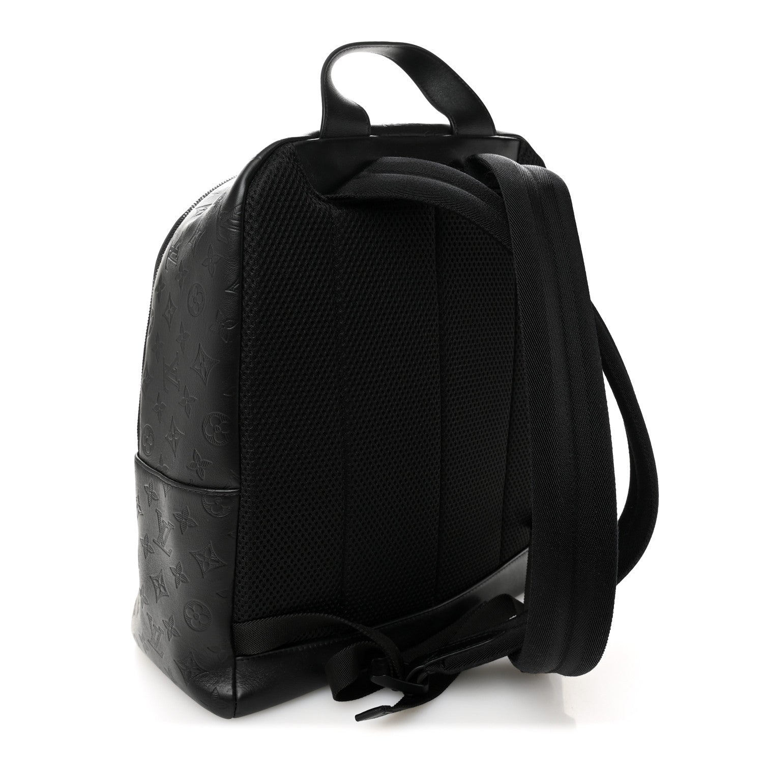 Louis Vuitton Calfskin Monogram Shadow Racer Backpack Black 3 of 9