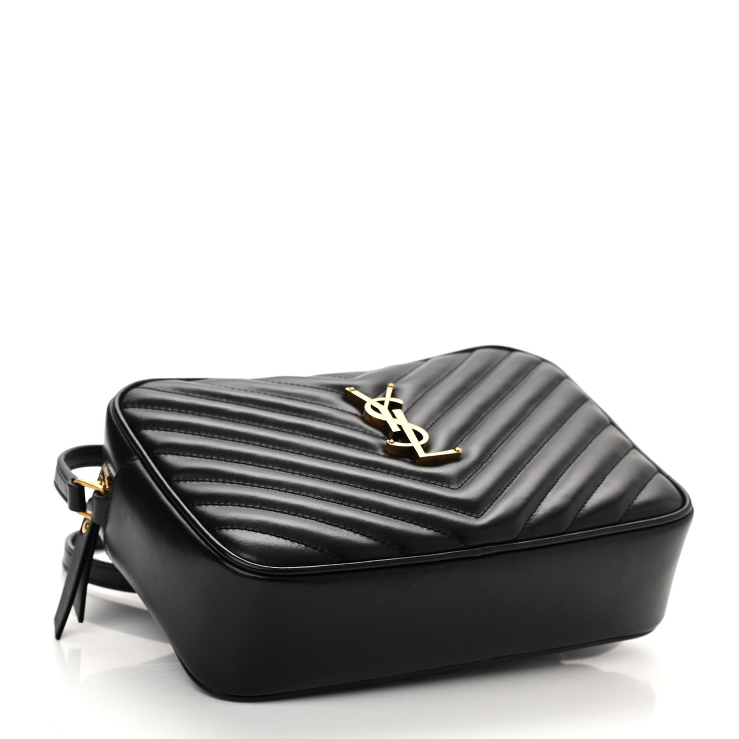 Calfskin Matelasse Monogram Lou Camera Bag Black