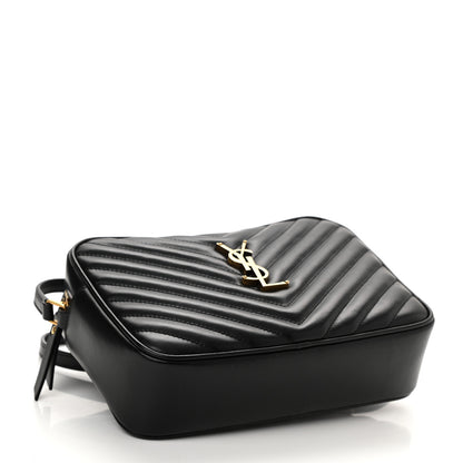 Saint Laurent Calfskin Matelasse Monogram Lou Camera Bag Black 4 of 8
