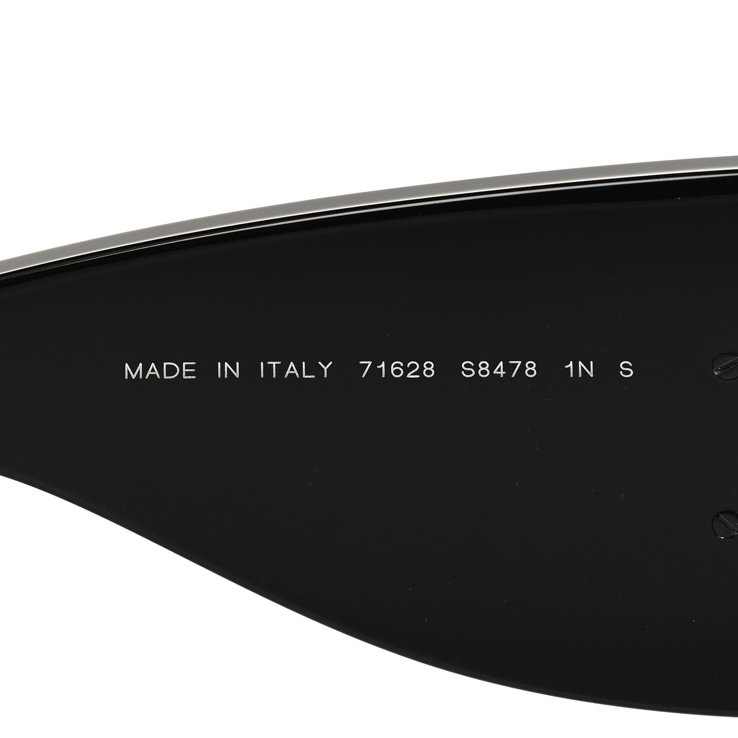 Acetate CC Logo Square Sunglasses 71628 Black White