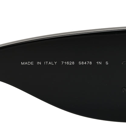 Chanel Acetate CC Logo Square Sunglasses 71628 Black White 6 of 7
