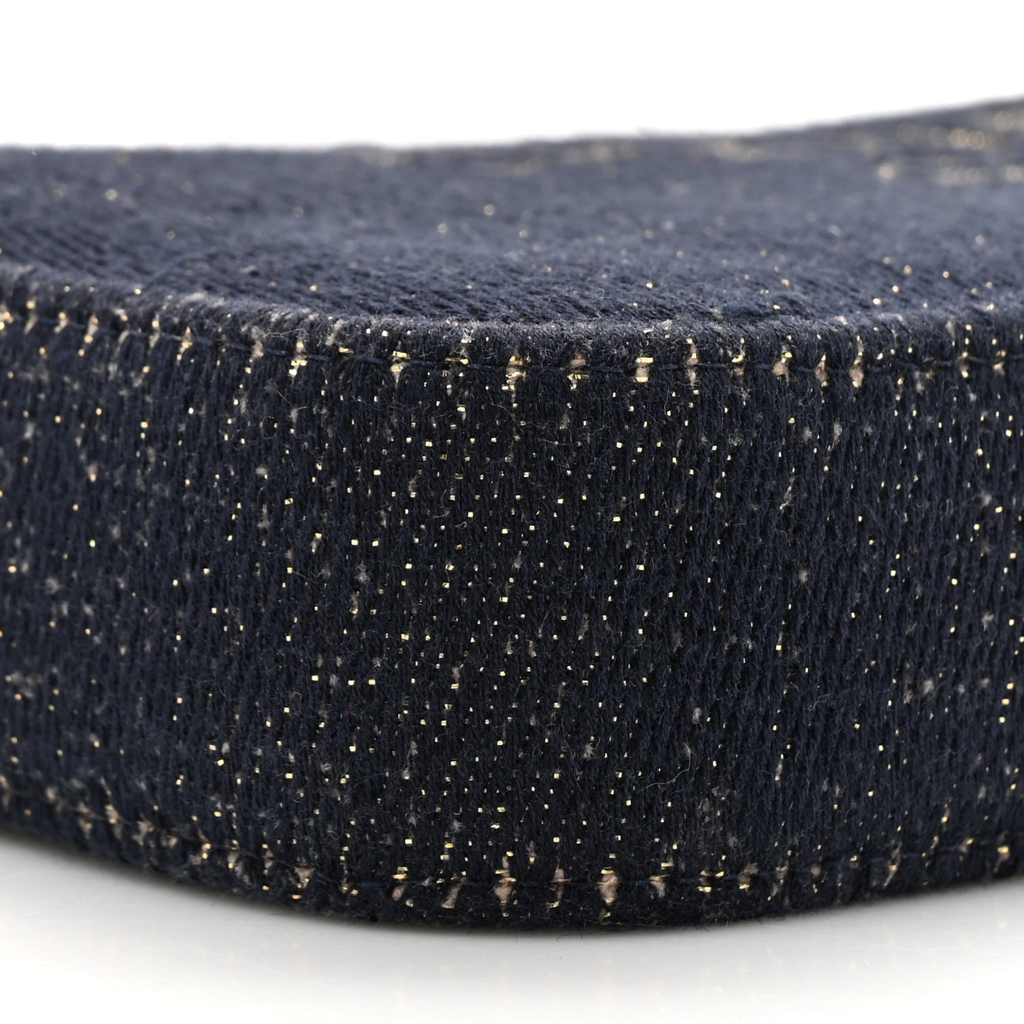 Canvas Small Deauville Clutch With Chain Navy