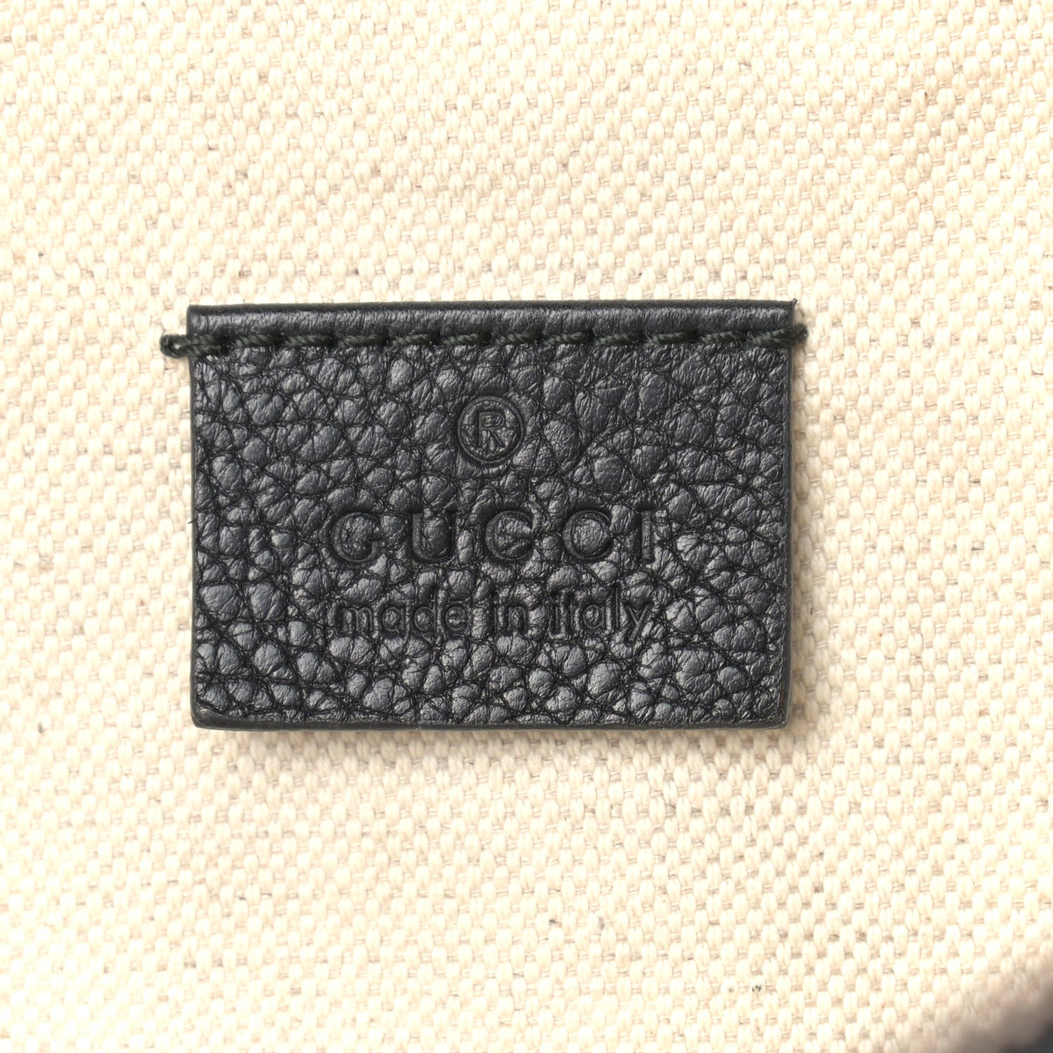 Gucci Grained Calfskin Logo Belt Bag Black 5 of 8