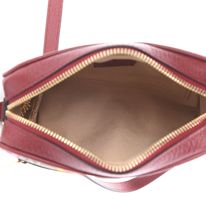 Gucci GG Supreme Monogram Flora Web Mini Ophidia Shoulder Bag Red 4 of 10