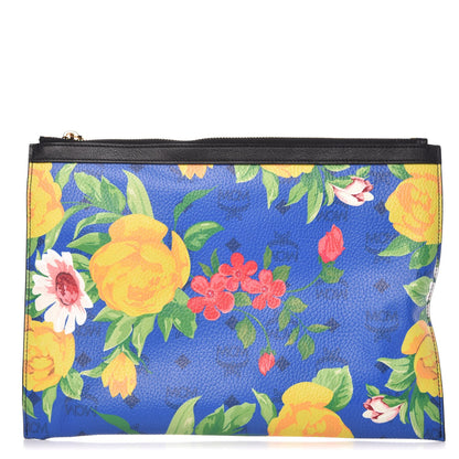 MCM Visetos Flower Print Pouch Multicolor 1 of 16