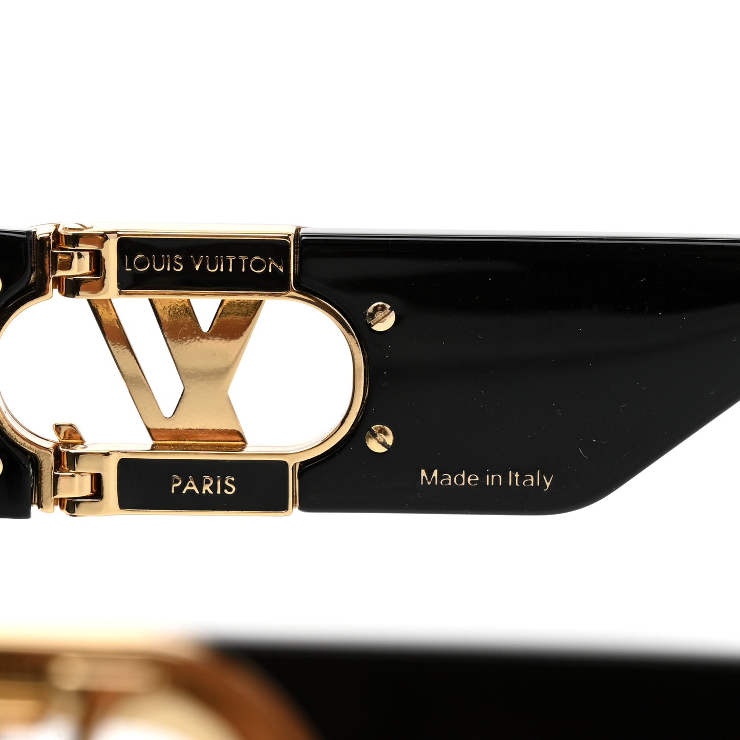 Acetate LV Link Square Sunglasses Z1478E Black