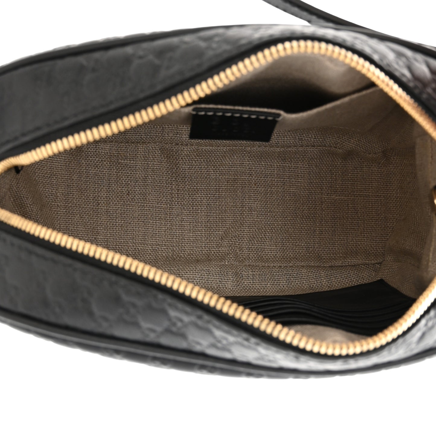 Microguccissima Mini Bree Messenger Bag Black