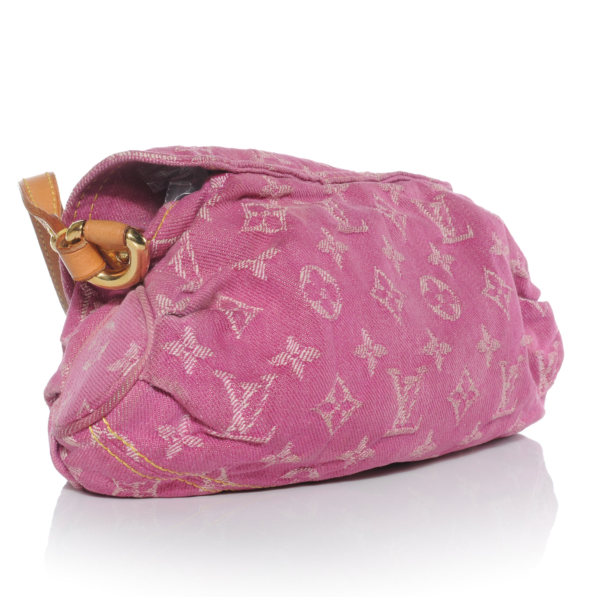 Louis Vuitton Monogram Denim Mini Pleaty Fuchsia 3 of 7
