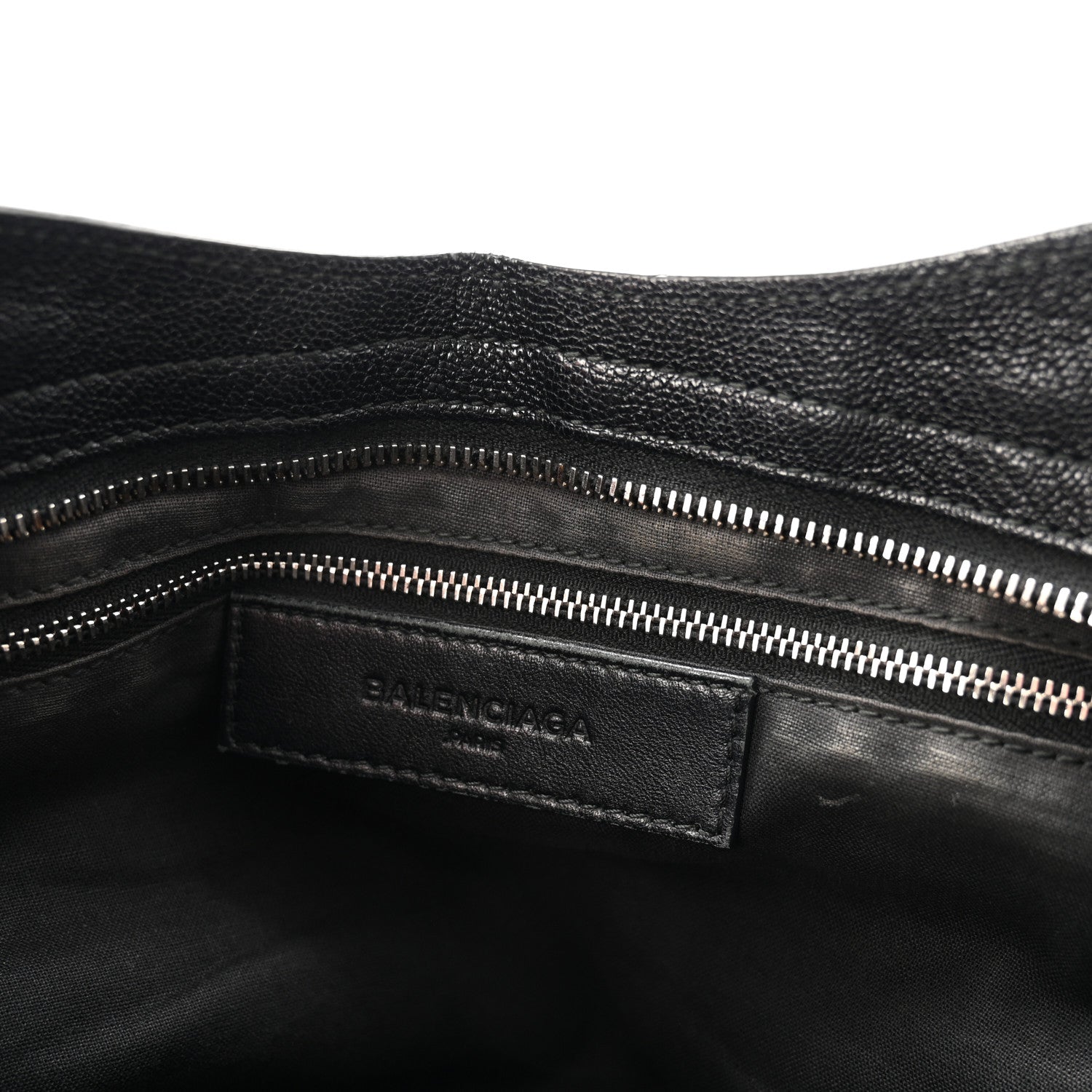 Balenciaga Chevre Silver Metallic Edge Hardware City Black 7 of 11