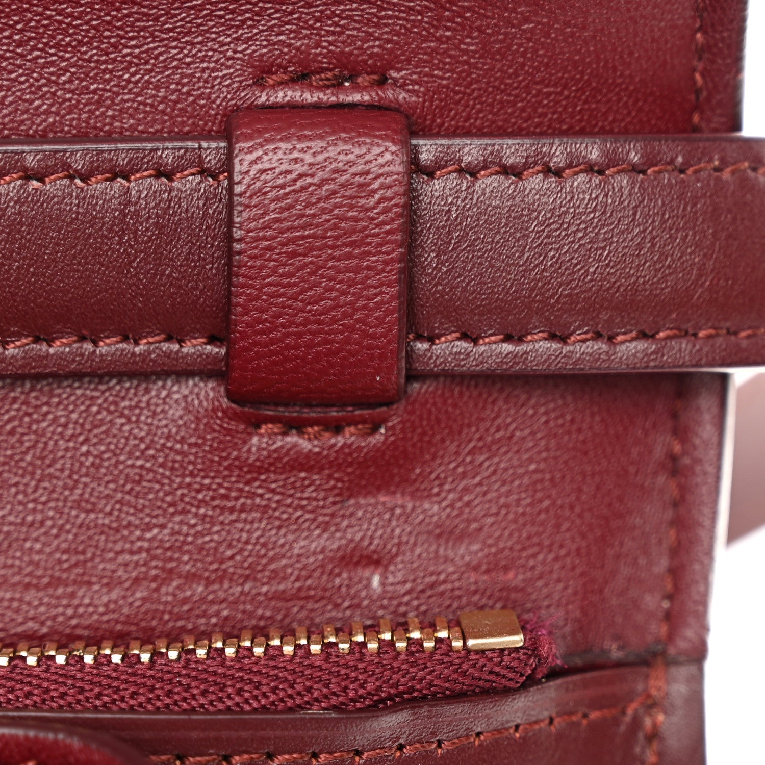 Celine Box Calfskin Medium Classic Box Flap Bag Burgundy 14 of 21
