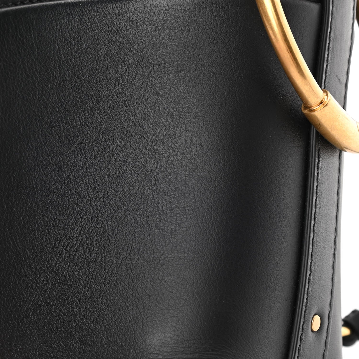 Chloe Smooth Calfskin Small Roy Bucket Bag Black 12 of 13