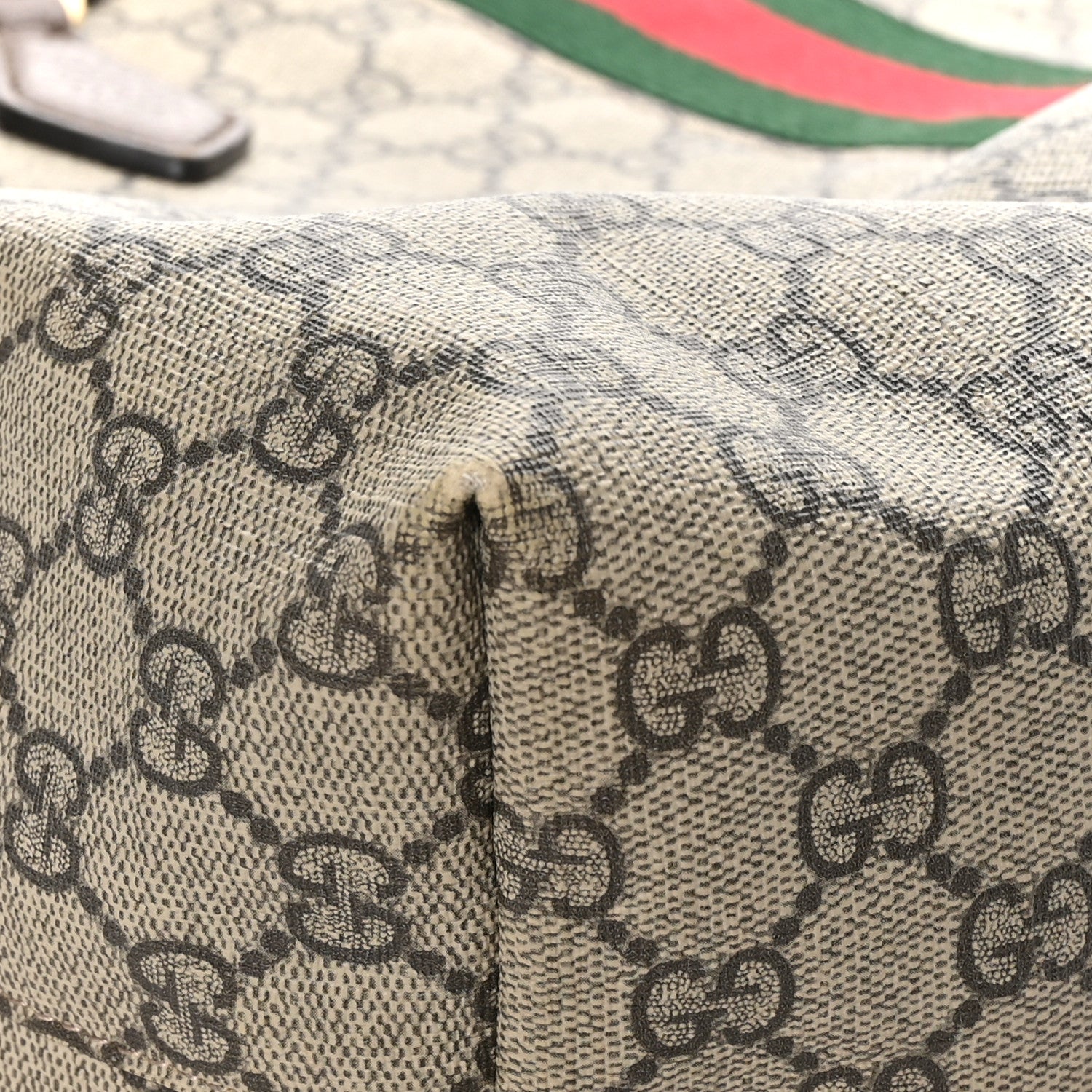 Gucci GG Supreme Monogram Medium Ophidia Shopping Tote Brown 8 of 13