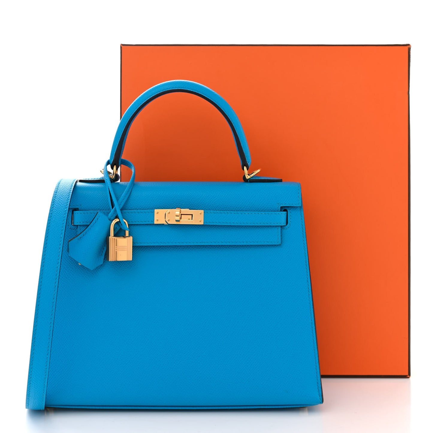 Epsom Kelly Sellier 25 Bleu Frida