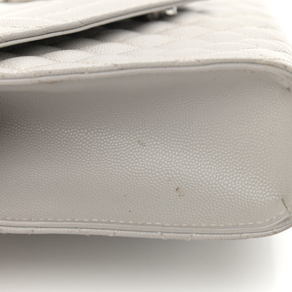 Saint Laurent Grain De Poudre Textured Mixed Matelasse Medium Triquilt Monogram Satchel Granite 10 of 18