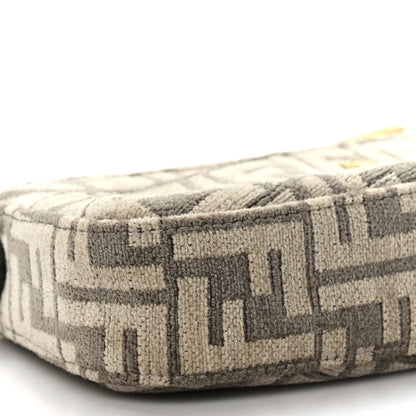 Fendi Chenille Vitello King Plexiglass FF O'Lock Swing Tortora Nuvola 8 of 9
