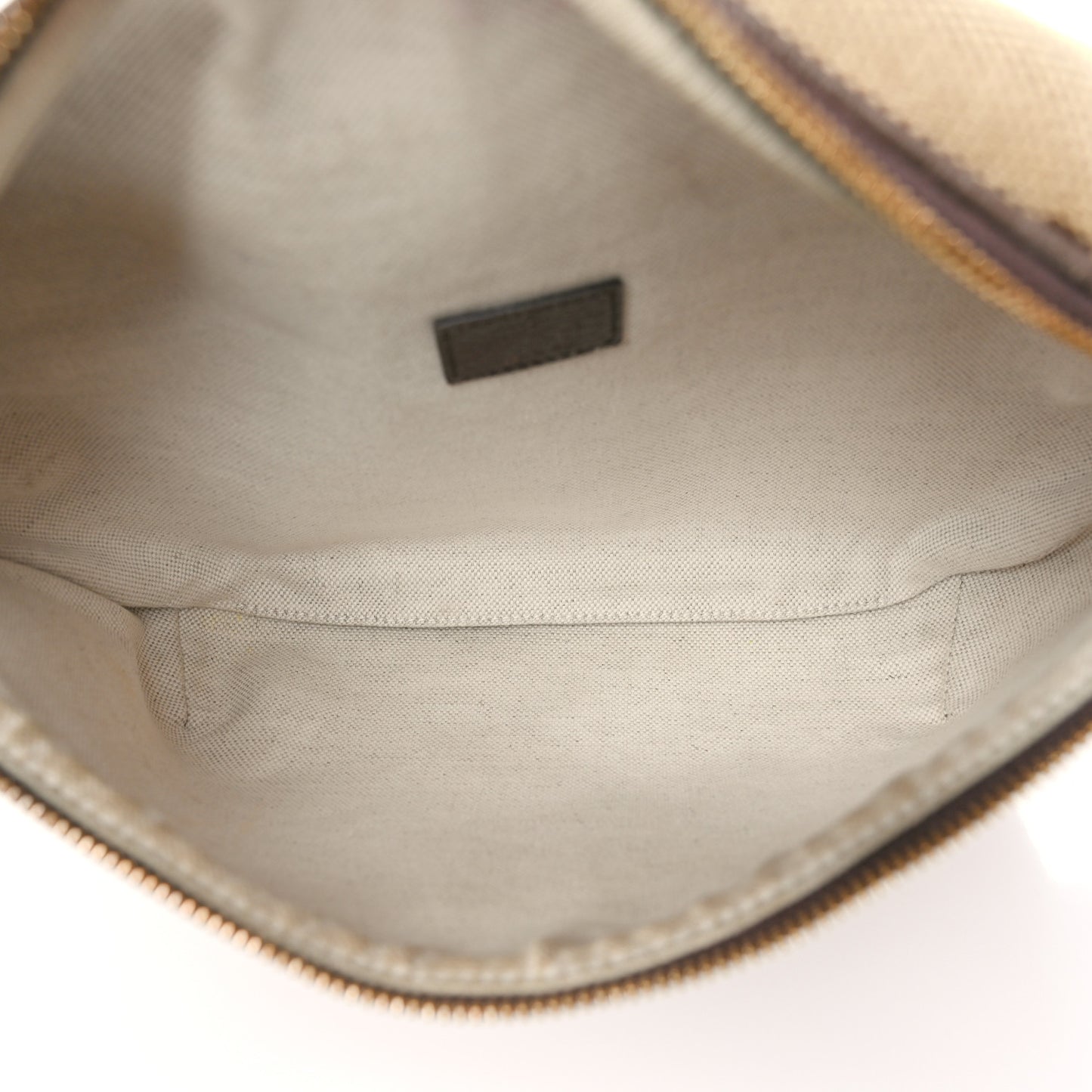 Monogram Jumbo GG Textured Dollar Calfskin Web Belt Bag Camel Ebony New Acero